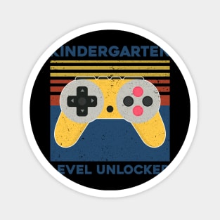 Kids Kindergarten Level Unlocked Back To School Video Gamer Magnet